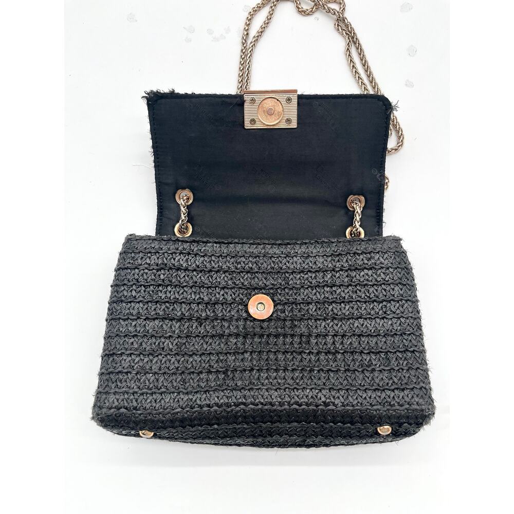 DUNE LONDON Woven Straw, Chain Link Bag - Picture 6 of 9